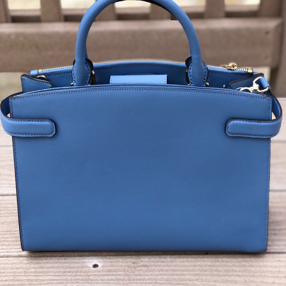 NWT Michael Kors md ew Karla stripe handbag&wallet - Picture 5 of 8